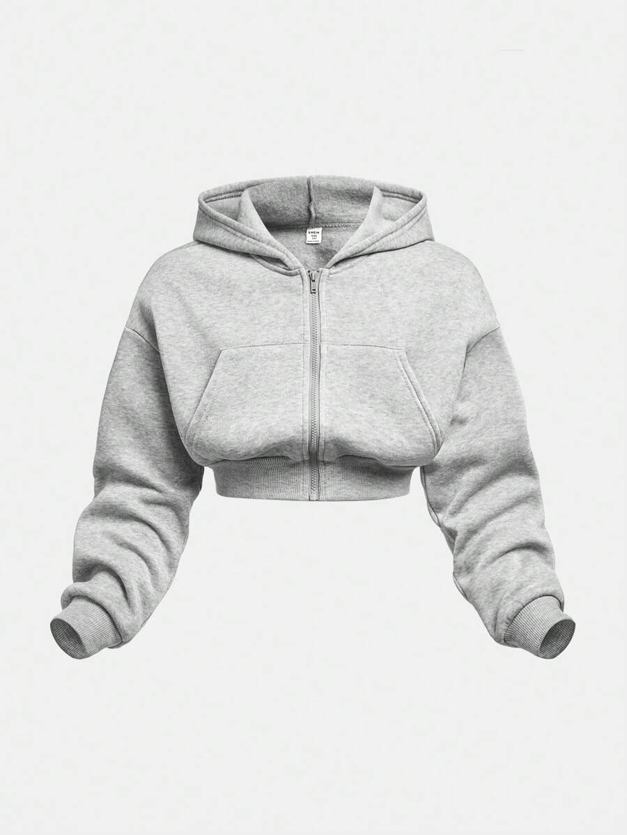 Girlism Conjunto de sudadera con capucha y pantalón de chándal de punto para niña preadolescente, ropa de estar en casa informal - Imagen 26