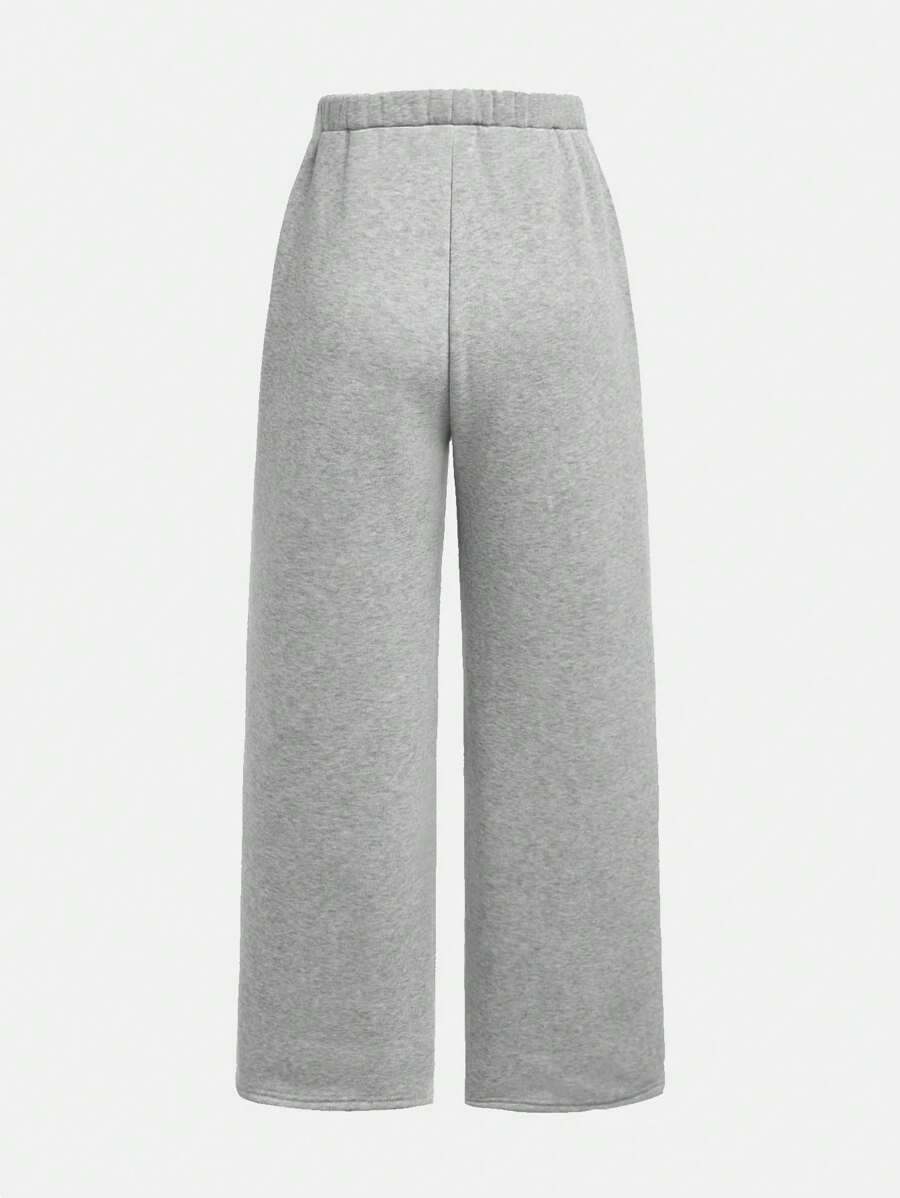 Girlism Conjunto de sudadera con capucha y pantalón de chándal de punto para niña preadolescente, ropa de estar en casa informal - Imagen 27