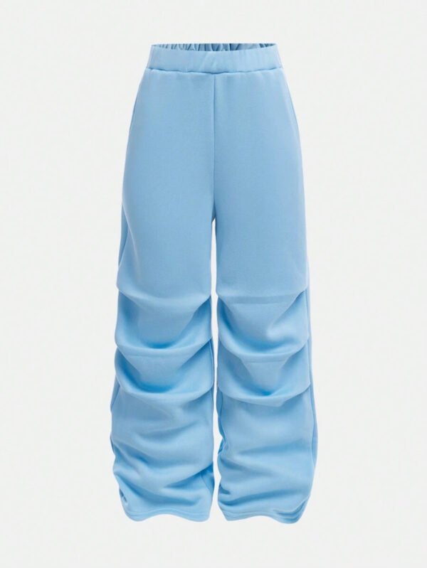 Girlism Conjunto de sudadera con capucha y pantalón de chándal de punto para niña preadolescente, ropa de estar en casa informal - Imagen 34