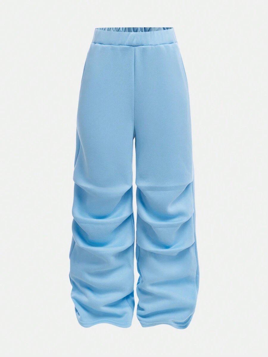 Girlism Conjunto de sudadera con capucha y pantalón de chándal de punto para niña preadolescente, ropa de estar en casa informal - Imagen 34