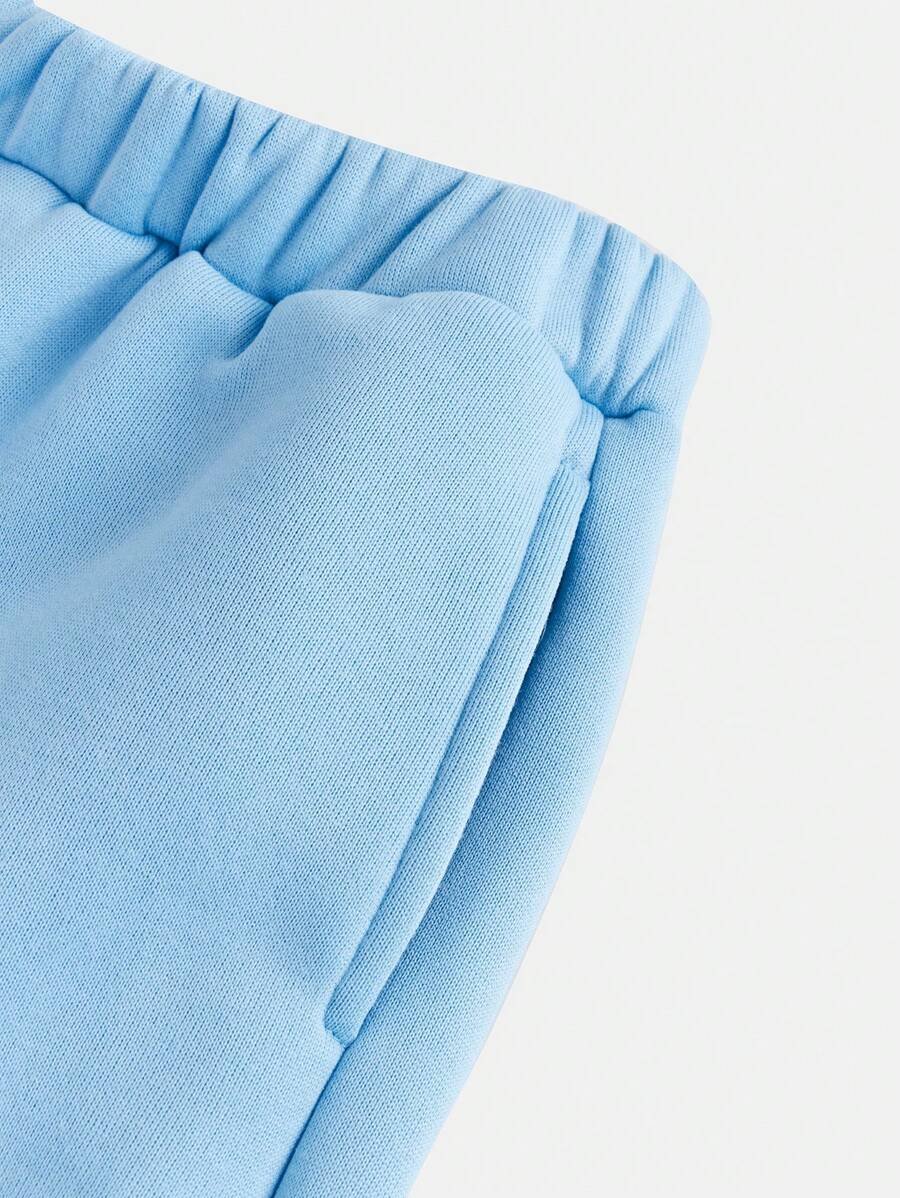 Girlism Conjunto de sudadera con capucha y pantalón de chándal de punto para niña preadolescente, ropa de estar en casa informal - Imagen 35