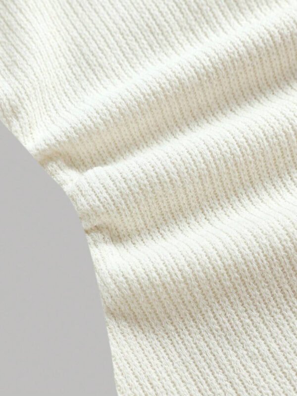 Girlism Set de 2 piezas para adolescentes: Chal de piel sintética beige y vestido ajustado, conjunto de vestir elegante y de moda para uso casual - Imagen 6