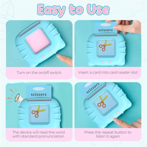 Juguetes para niños pequeños, palabras visuales, tarjetas didácticas para niños de 2, 3, 4 años, juguete sensorial para niños autistas, aprendizaje educativo Montessori terapia del habla, juguetes 224 - Imagen 3