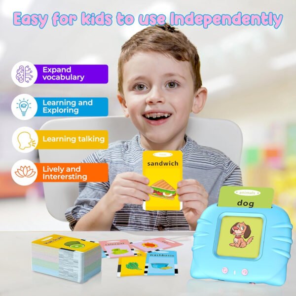 Juguetes para niños pequeños, palabras visuales, tarjetas didácticas para niños de 2, 3, 4 años, juguete sensorial para niños autistas, aprendizaje educativo Montessori terapia del habla, juguetes 224 - Imagen 6