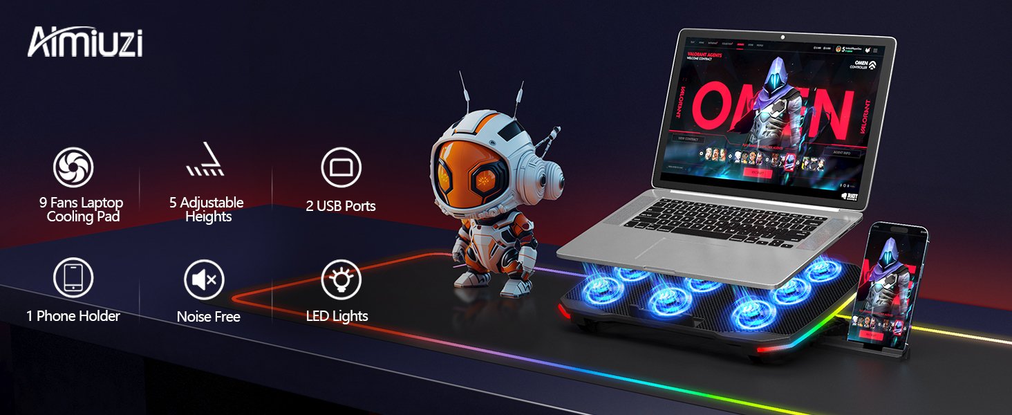 almohadilla de enfriamiento para laptop