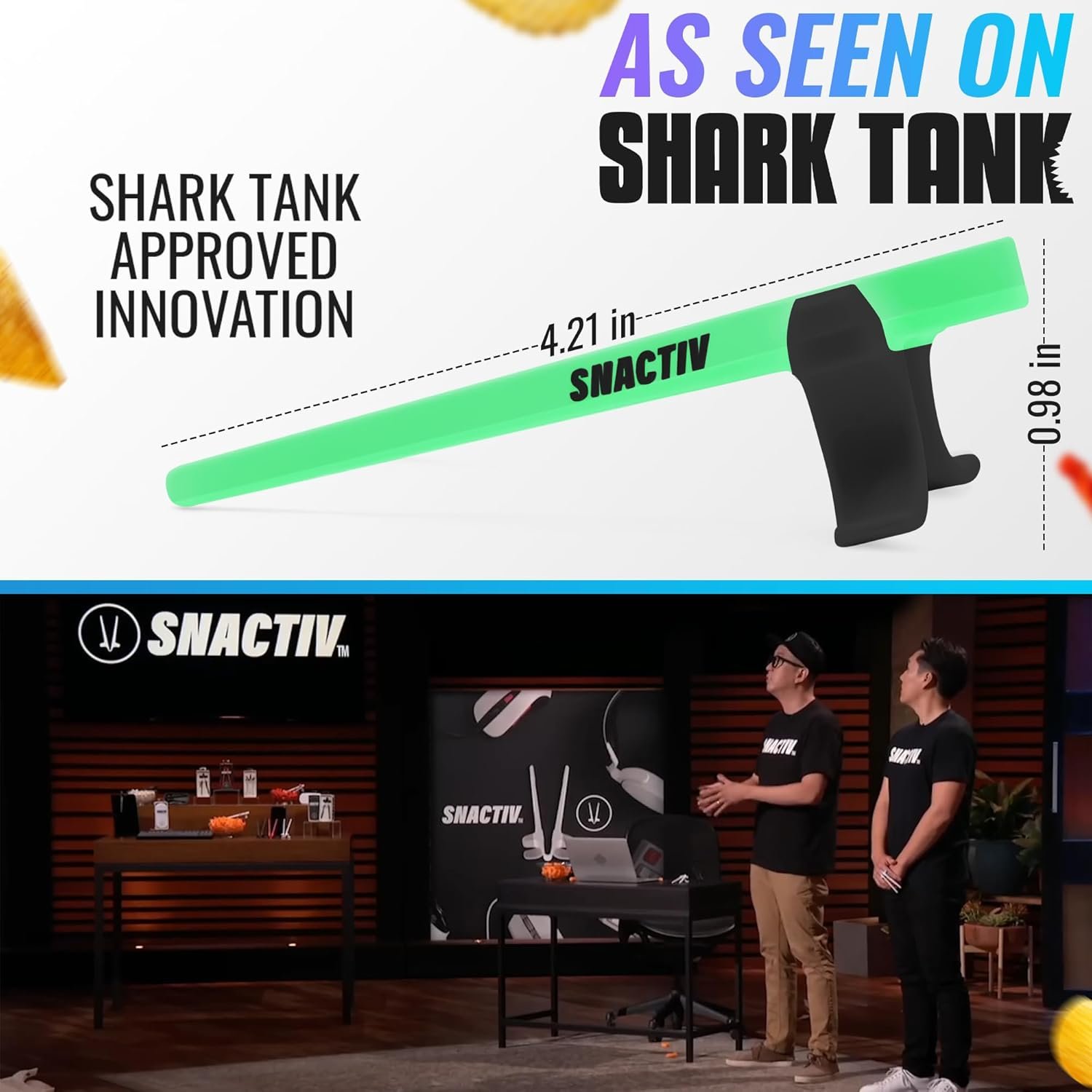 SNACTIV Palillos de dedo PRO para jugadores, como se ve en Shark Tank! La herramienta oficial de aperitivos del futuro, disfruta de bocadillos y papas fritas con facilidad, innovadora solución de - Imagen 13