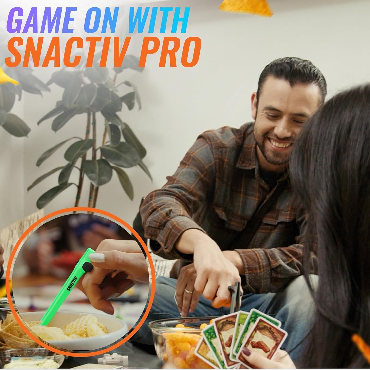 SNACTIV Palillos de dedo PRO para jugadores, como se ve en Shark Tank! La herramienta oficial de aperitivos del futuro, disfruta de bocadillos y papas fritas con facilidad, innovadora solución de - Imagen 15