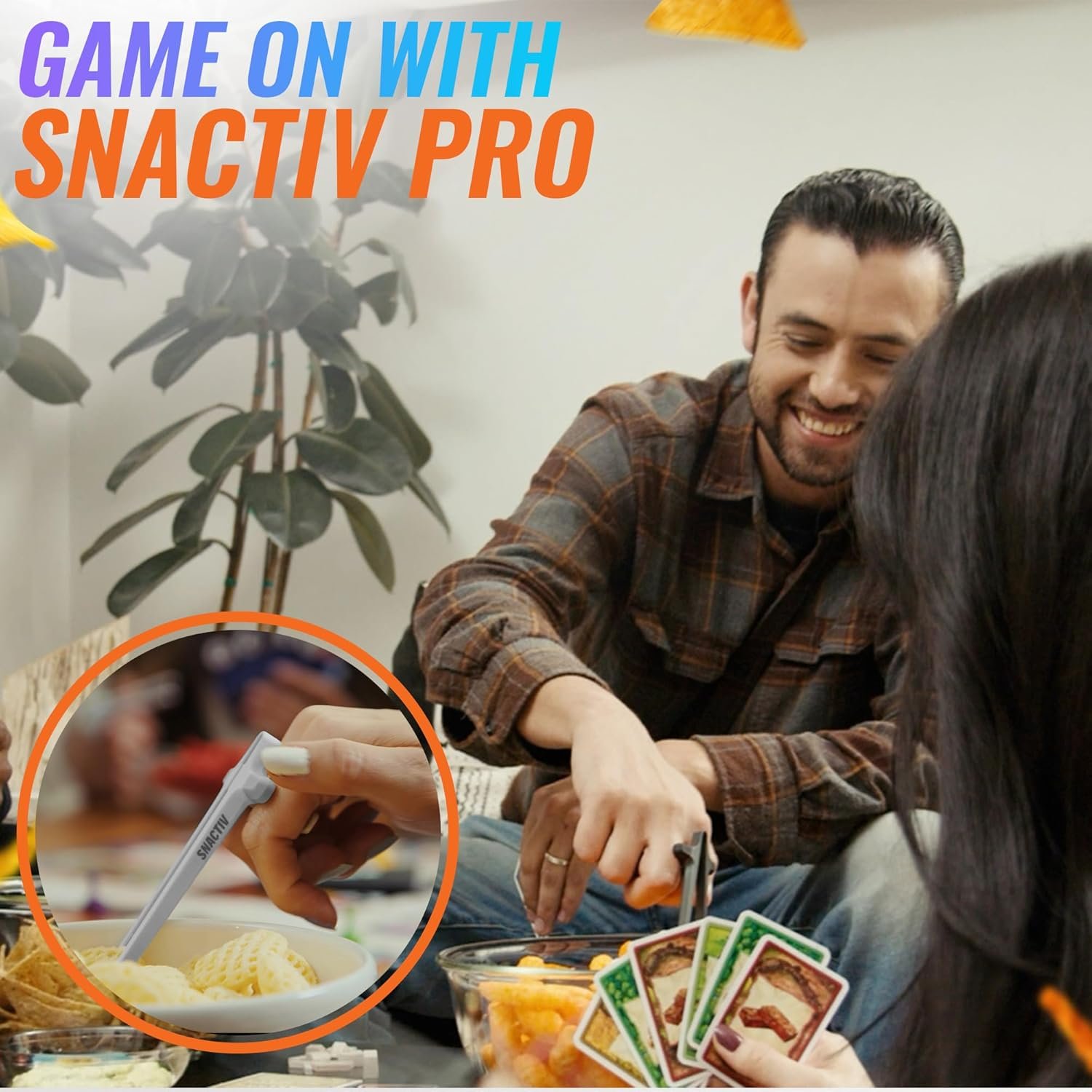 SNACTIV Palillos de dedo PRO para jugadores, como se ve en Shark Tank! La herramienta oficial de aperitivos del futuro, disfruta de bocadillos y papas fritas con facilidad, innovadora solución de - Imagen 23