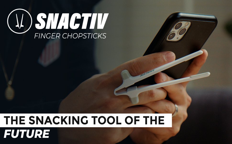 Snactiv - Palillos de dedo La herramienta de refrigerios del futuro