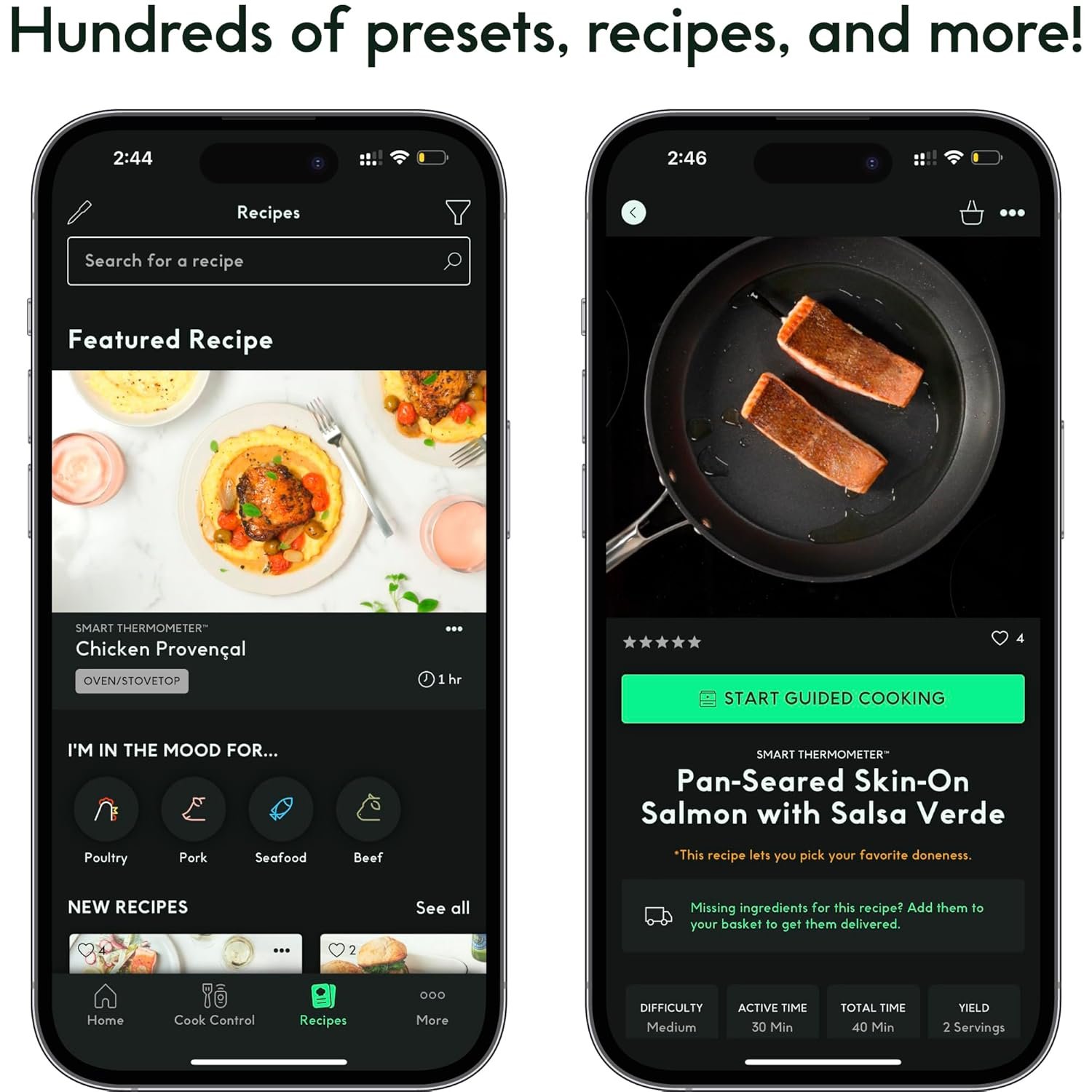CHEF iQ Sense - Termómetro inalámbrico inteligente para carne con sonda ultrafina, termómetro Bluetooth de alcance ilimitado, termómetro digital para alimentos para monitoreo remoto de parrilla, - Imagen 4