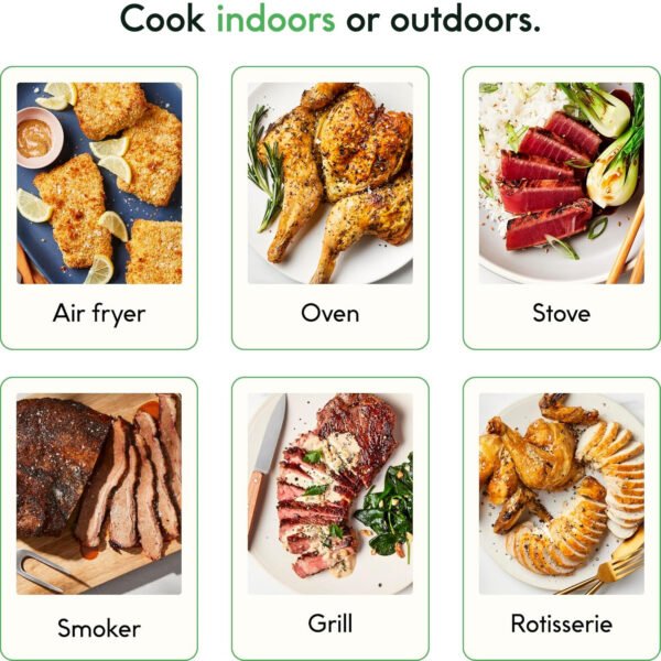 CHEF iQ Sense - Termómetro inalámbrico inteligente para carne con sonda ultrafina, termómetro Bluetooth de alcance ilimitado, termómetro digital para alimentos para monitoreo remoto de parrilla, - Imagen 5