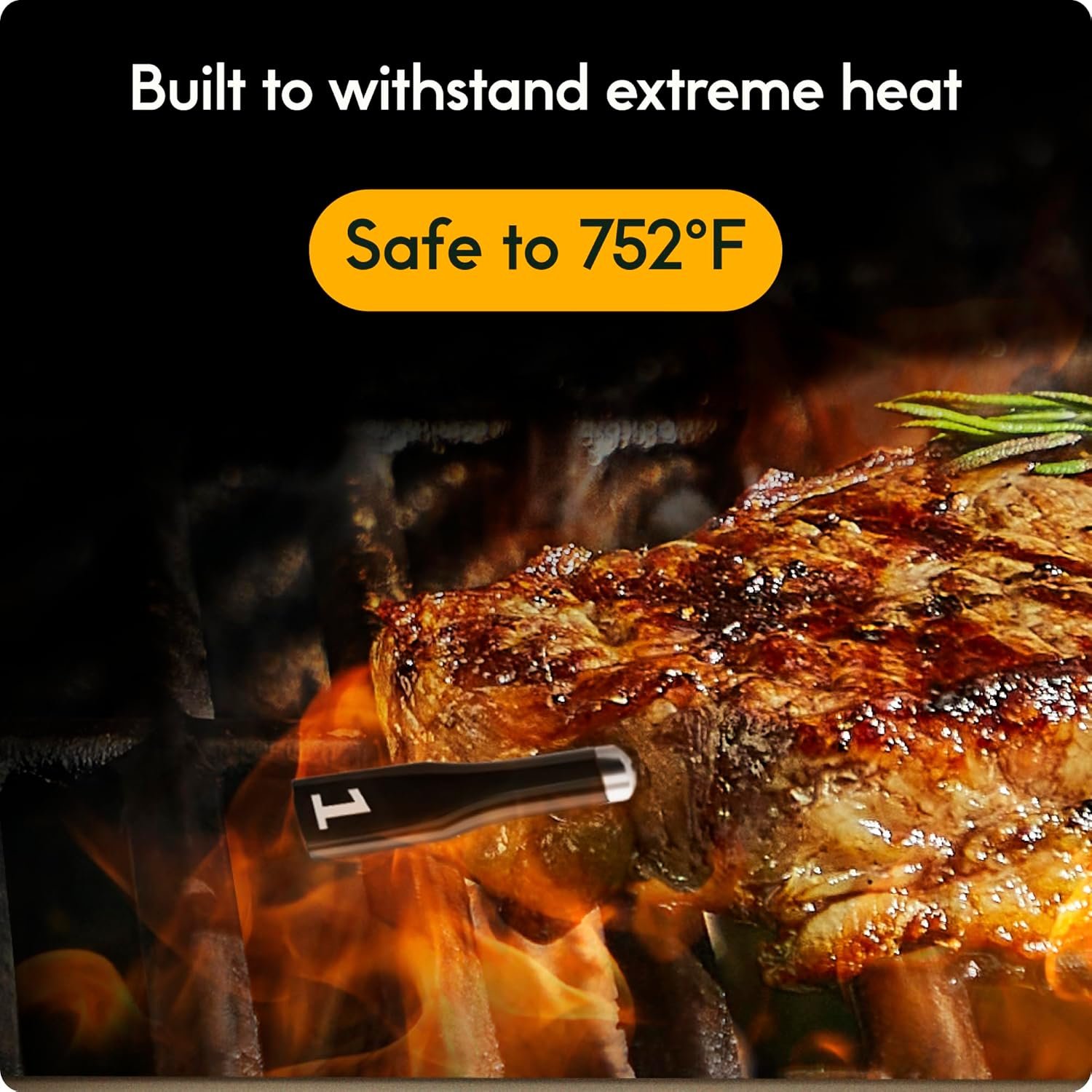 CHEF iQ Sense - Termómetro inalámbrico inteligente para carne con sonda ultrafina, termómetro Bluetooth de alcance ilimitado, termómetro digital para alimentos para monitoreo remoto de parrilla, - Imagen 8