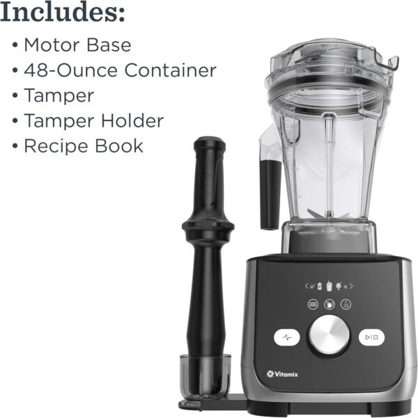 Vitamix Ascent X5 Licuadora, grado profesional, 10 programas de mezcla preestablecidos, recipiente de 48 onzas, autolimpieza, acero inoxidable cepillado - Imagen 6