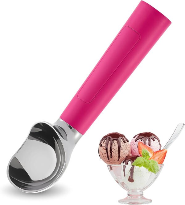 Cuchara de helado con calefacción recargable, cuchara eléctrica para helado con pantalla LED, se calienta a 158 °F para helado duro, fácil para personas mayores y niños, impermeable IP67 (blanco, 2 - Imagen 17