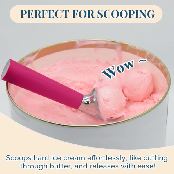 Cuchara de helado con calefacción recargable, cuchara eléctrica para helado con pantalla LED, se calienta a 158 °F para helado duro, fácil para personas mayores y niños, impermeable IP67 (blanco, 2 - Imagen 20