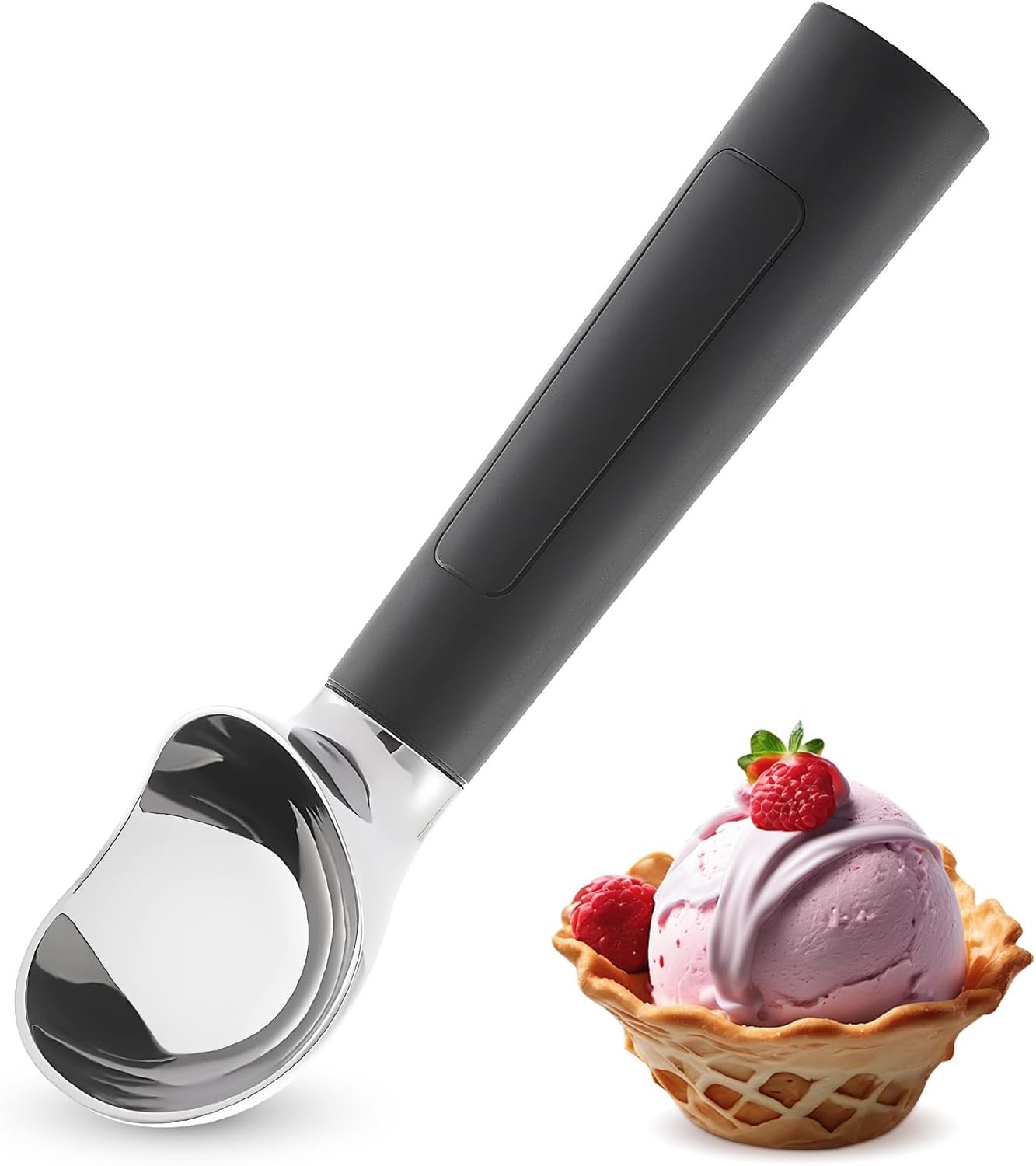 Cuchara de helado con calefacción recargable, cuchara eléctrica para helado con pantalla LED, se calienta a 158 °F para helado duro, fácil para personas mayores y niños, impermeable IP67 (blanco, 2 - Imagen 32