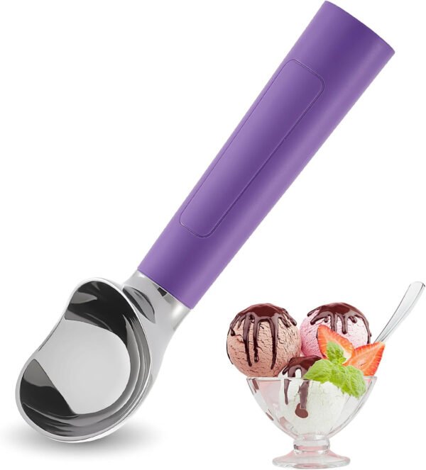 Cuchara de helado con calefacción recargable, cuchara eléctrica para helado con pantalla LED, se calienta a 158 °F para helado duro, fácil para personas mayores y niños, impermeable IP67 (blanco, 2 - Imagen 82