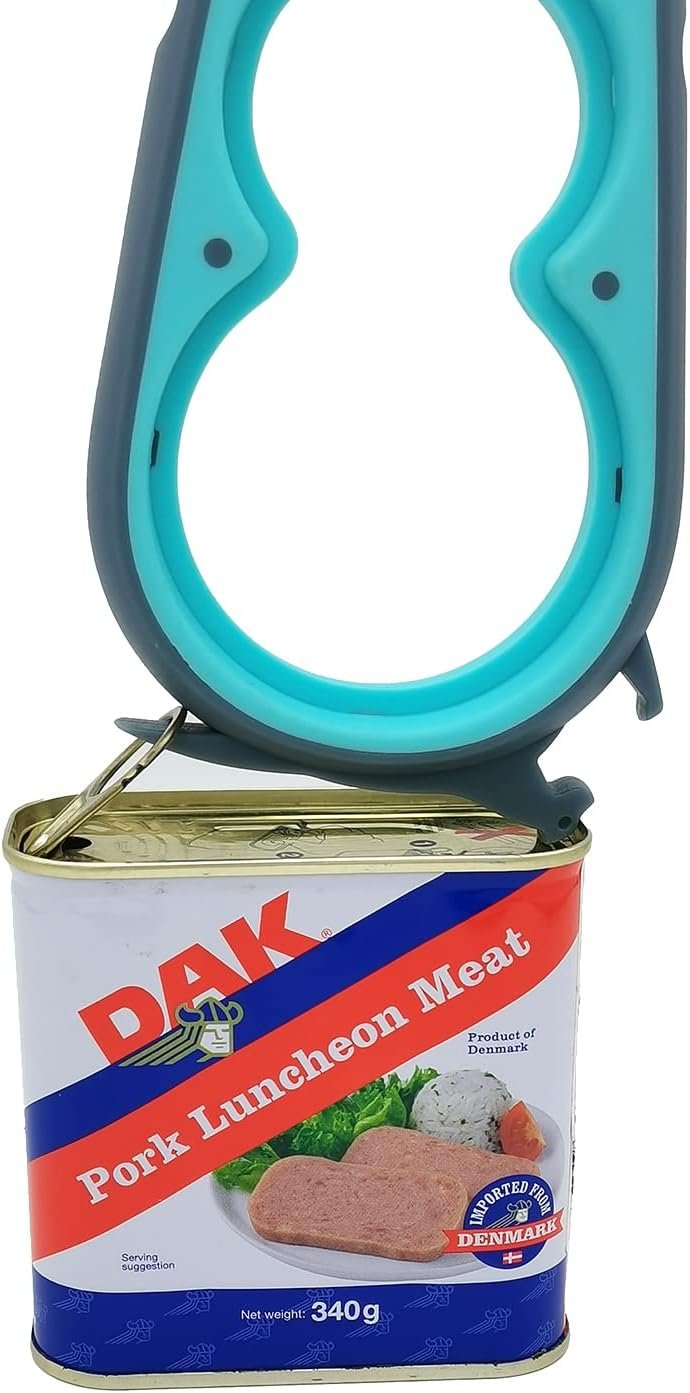 Otstar Abridor de botellas y abrelatas para manos débiles, personas mayores con artritis y cualquier persona con baja resistencia, abrebotellas Mutil quita las tapas fácilmente (azul y gris) - Imagen 6