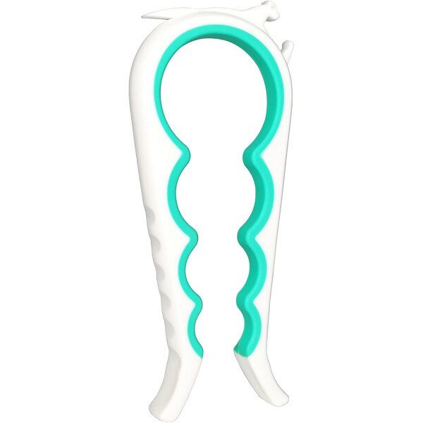 Otstar Abridor de botellas y abrelatas para manos débiles, personas mayores con artritis y cualquier persona con baja resistencia, abrebotellas Mutil quita las tapas fácilmente (azul y gris) - Imagen 8