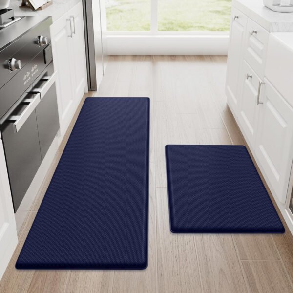 StepRite Tapetes de cocina, 2 tapetes acolchados, antifatiga, para piso, de escritorio, antideslizante, impermeables, oficina, alfombras de 17.3 x 30 pulgadas + 17.3 x 47 pulgadas, negro - Imagen 67