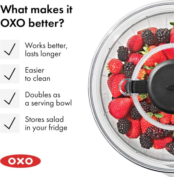 Mezclador de vegetales de OXO Good Grips, L, Blanco - Imagen 11
