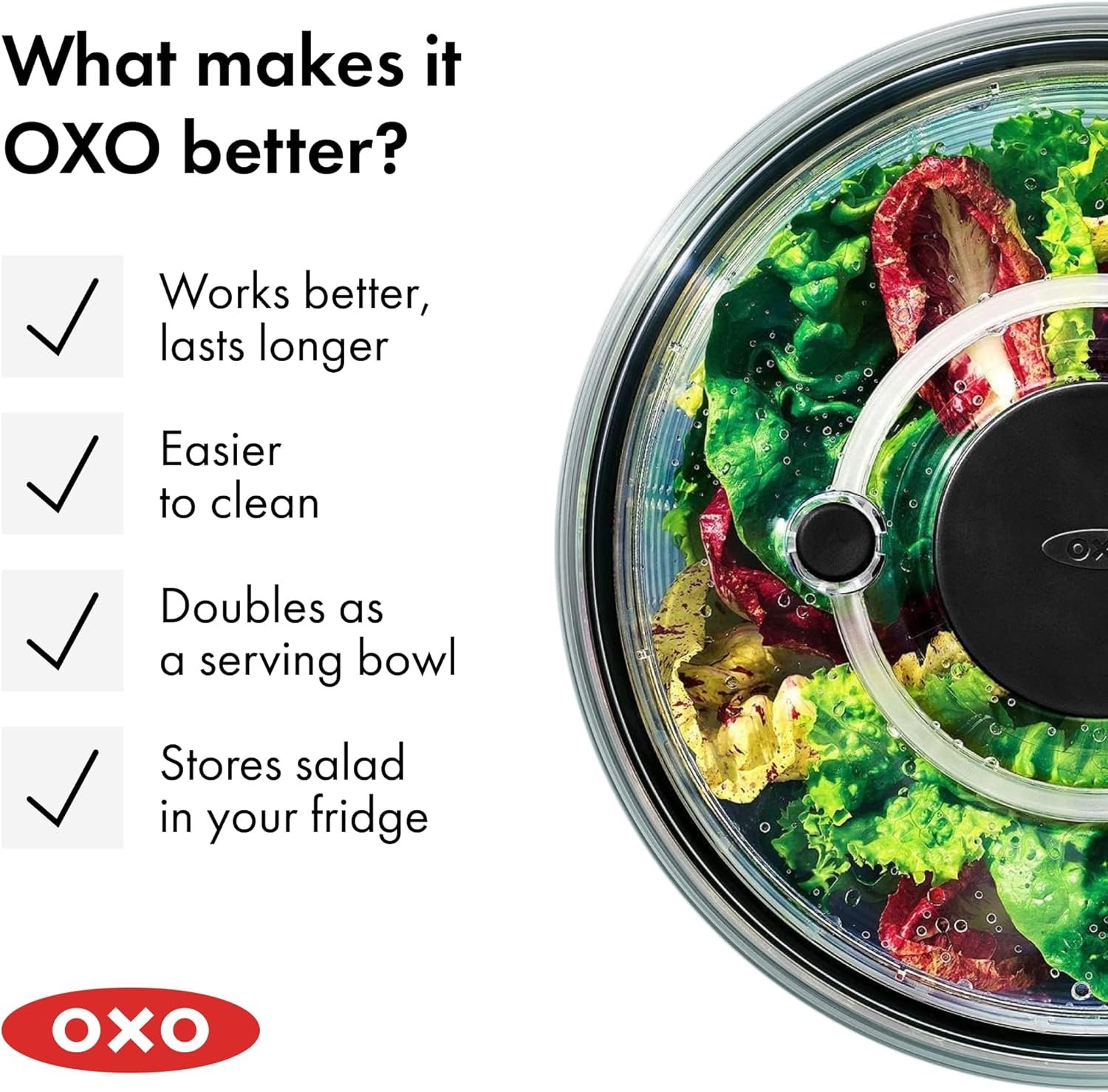 Mezclador de vegetales de OXO Good Grips, L, Blanco - Imagen 35