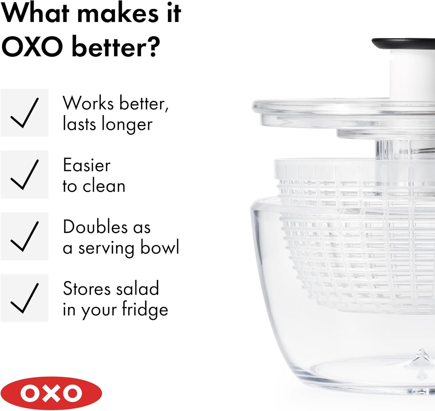 Mezclador de vegetales de OXO Good Grips, L, Blanco - Imagen 44