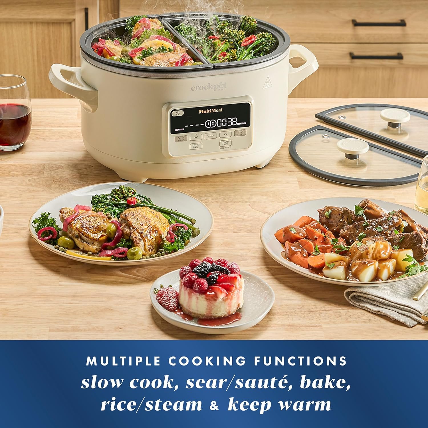 Crock-Pot MultiMeal Multicooker y olla de cocción lenta programable con función de horneado Leche de avena - Imagen 3