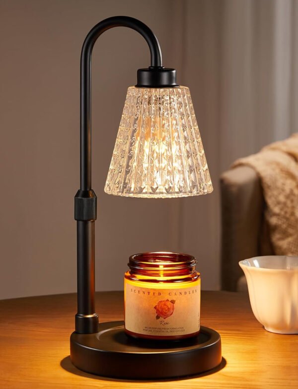 Innqoo Lámpara calentadora de velas con temporizador, calentador de velas regulable para velas de tarro, calentador de cera ajustable en altura, regalos de cumpleaños para mujeres, mamá, regalos de - Imagen 39