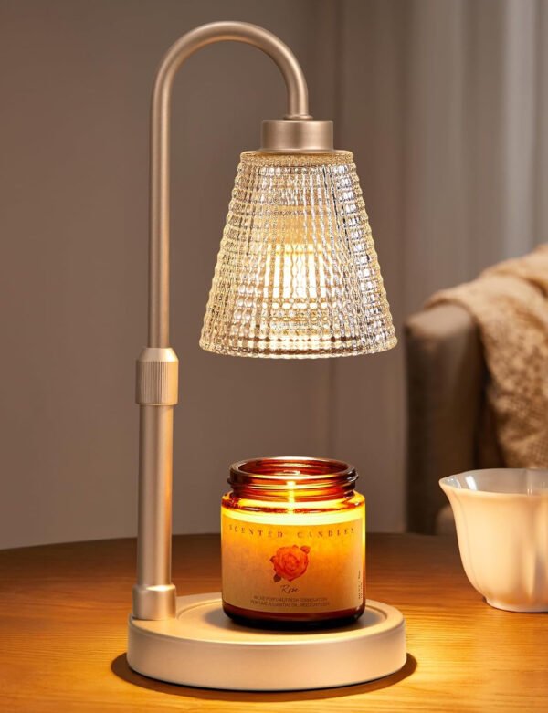 Innqoo Lámpara calentadora de velas con temporizador, calentador de velas regulable para velas de tarro, calentador de cera ajustable en altura, regalos de cumpleaños para mujeres, mamá, regalos de - Imagen 90