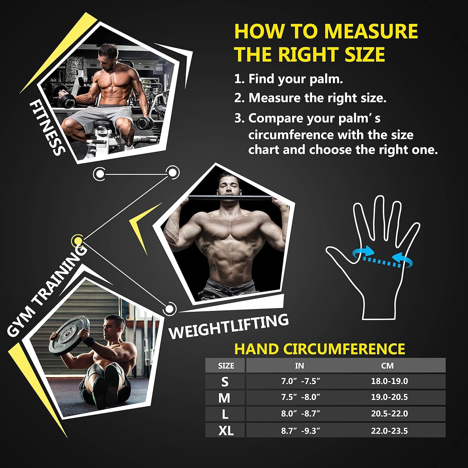 ihuan - Guantes de entrenamiento con ventilación, unisex, protección completa de la palma de la mano para levantamiento de pesas, entrenamiento, fitness, suspensiones, dominadas - Imagen 6