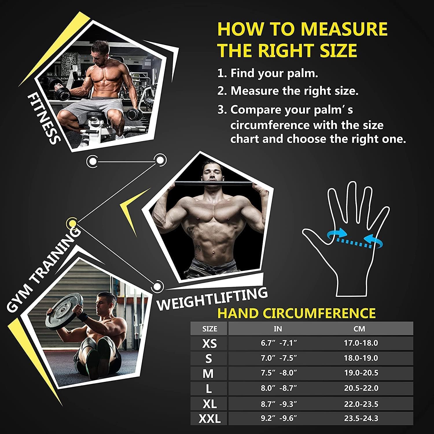 ihuan - Guantes de entrenamiento con ventilación, unisex, protección completa de la palma de la mano para levantamiento de pesas, entrenamiento, fitness, suspensiones, dominadas - Imagen 9