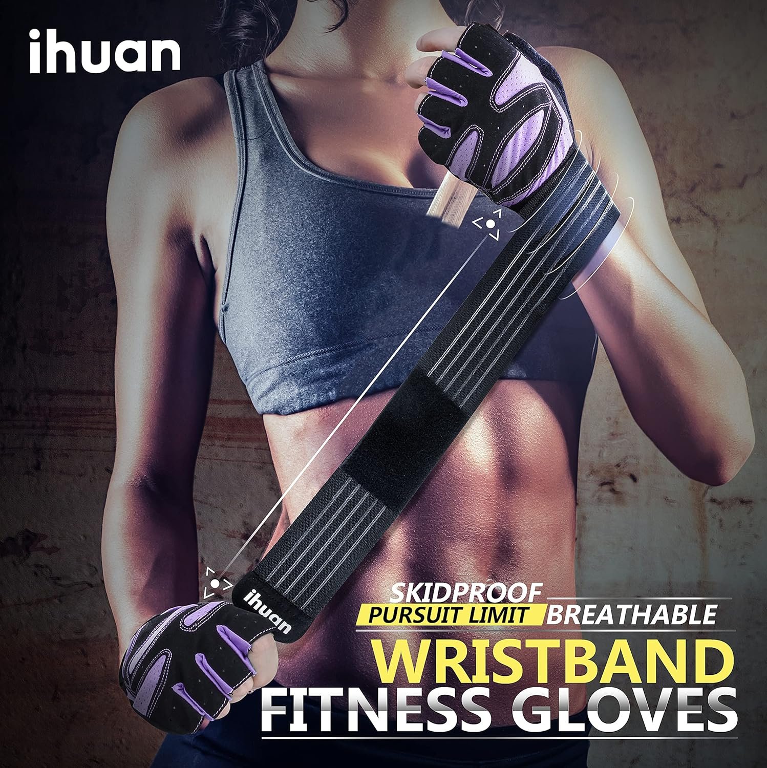 ihuan - Guantes de entrenamiento con ventilación, unisex, protección completa de la palma de la mano para levantamiento de pesas, entrenamiento, fitness, suspensiones, dominadas - Imagen 49