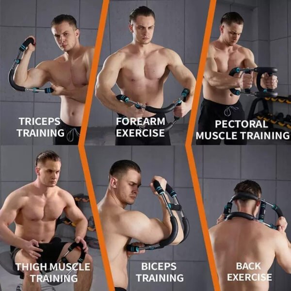 Ejercitador de brazo Twister, equipo de entrenamiento de pecho ajustable de 40 a 110 libras, fortalecedor de ejercicio mejorado para el antebrazo y tríceps en el pecho, máquina de ejercicios portátil - Imagen 6