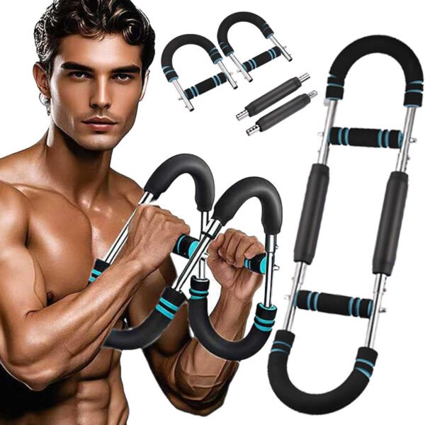 Ejercitador de brazo Twister, equipo de entrenamiento de pecho ajustable de 40 a 110 libras, fortalecedor de ejercicio mejorado para el antebrazo y tríceps en el pecho, máquina de ejercicios portátil - Imagen 8