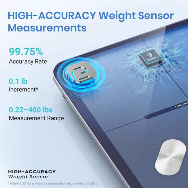 Etekcity Báscula inteligente para peso corporal, báscula de pesaje digital de baño con IMC, grasa corporal, masa muscular, aplicaciones de sincronización de equipos de salud con Bluetooth para el - Imagen 23