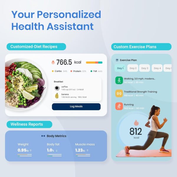 Etekcity Báscula inteligente para peso corporal, báscula de pesaje digital de baño con IMC, grasa corporal, masa muscular, aplicaciones de sincronización de equipos de salud con Bluetooth para el - Imagen 26