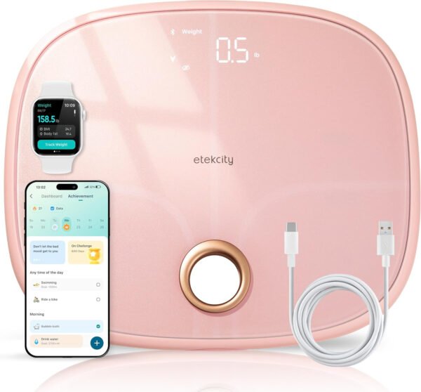 Etekcity Báscula inteligente para peso corporal, báscula de pesaje digital de baño con IMC, grasa corporal, masa muscular, aplicaciones de sincronización de equipos de salud con Bluetooth para el - Imagen 31