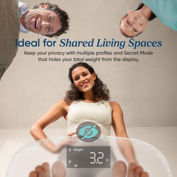 Etekcity Báscula inteligente para peso corporal, báscula de pesaje digital de baño con IMC, grasa corporal, masa muscular, aplicaciones de sincronización de equipos de salud con Bluetooth para el - Imagen 33