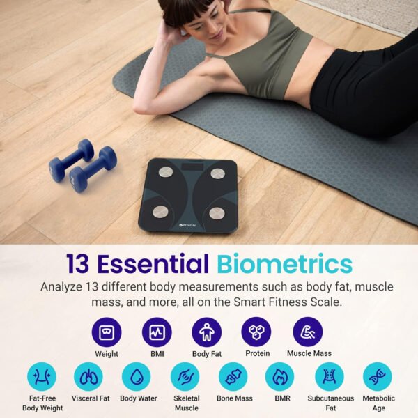 Etekcity Báscula inteligente para peso corporal, báscula de pesaje digital de baño con IMC, grasa corporal, masa muscular, aplicaciones de sincronización de equipos de salud con Bluetooth para el - Imagen 46
