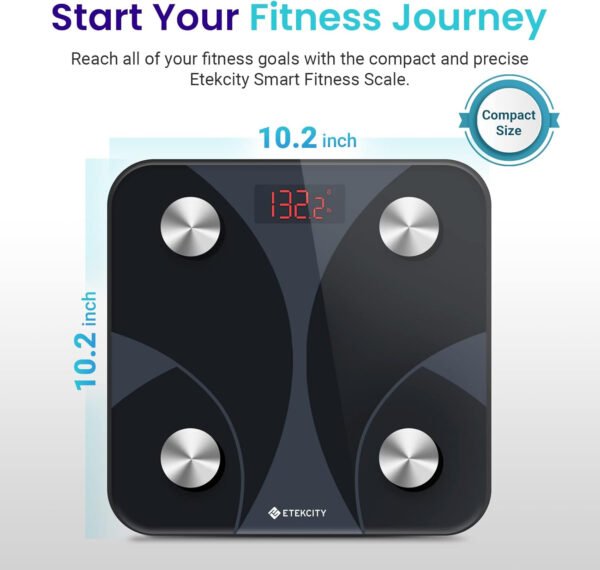 Etekcity Báscula inteligente para peso corporal, báscula de pesaje digital de baño con IMC, grasa corporal, masa muscular, aplicaciones de sincronización de equipos de salud con Bluetooth para el - Imagen 49