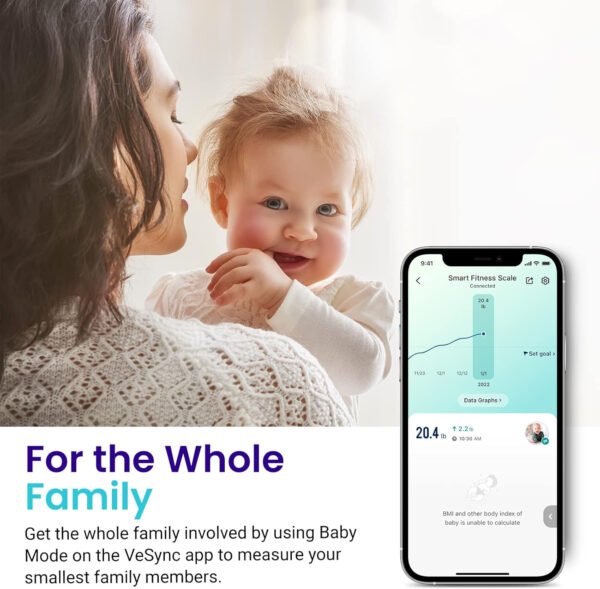 Etekcity Báscula inteligente para peso corporal, báscula de pesaje digital de baño con IMC, grasa corporal, masa muscular, aplicaciones de sincronización de equipos de salud con Bluetooth para el - Imagen 51
