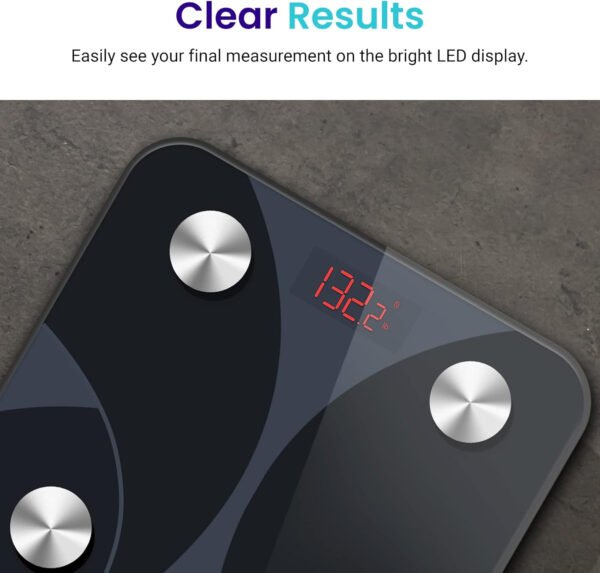 Etekcity Báscula inteligente para peso corporal, báscula de pesaje digital de baño con IMC, grasa corporal, masa muscular, aplicaciones de sincronización de equipos de salud con Bluetooth para el - Imagen 52