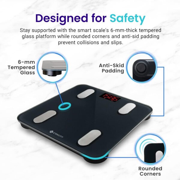 Etekcity Báscula inteligente para peso corporal, báscula de pesaje digital de baño con IMC, grasa corporal, masa muscular, aplicaciones de sincronización de equipos de salud con Bluetooth para el - Imagen 56