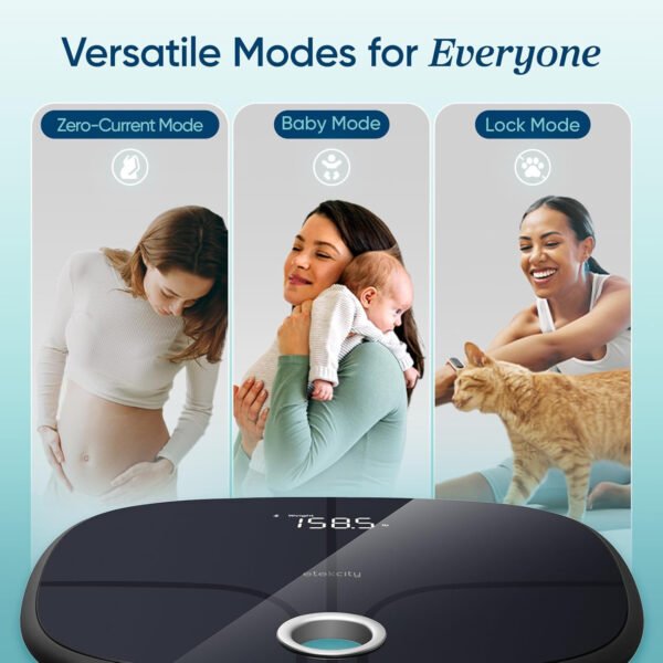Etekcity Báscula inteligente para peso corporal, báscula de pesaje digital de baño con IMC, grasa corporal, masa muscular, aplicaciones de sincronización de equipos de salud con Bluetooth para el - Imagen 66
