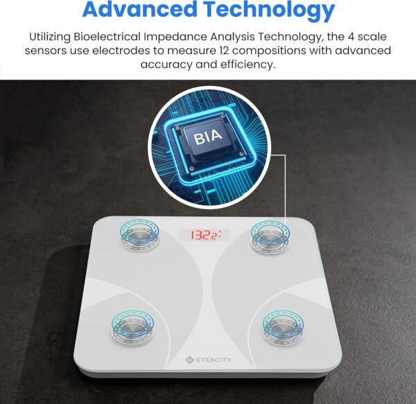 Etekcity Báscula inteligente para peso corporal, báscula de pesaje digital de baño con IMC, grasa corporal, masa muscular, aplicaciones de sincronización de equipos de salud con Bluetooth para el - Imagen 72