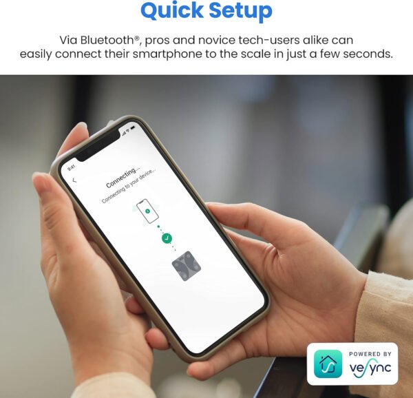 Etekcity Báscula inteligente para peso corporal, báscula de pesaje digital de baño con IMC, grasa corporal, masa muscular, aplicaciones de sincronización de equipos de salud con Bluetooth para el - Imagen 73