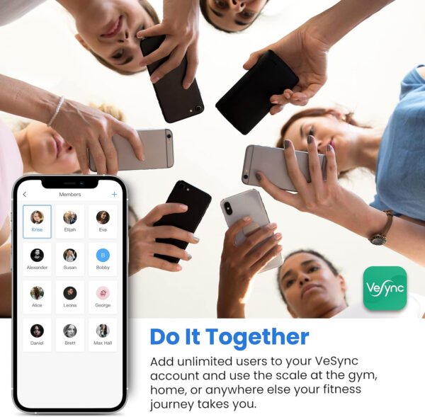 Etekcity Báscula inteligente para peso corporal, báscula de pesaje digital de baño con IMC, grasa corporal, masa muscular, aplicaciones de sincronización de equipos de salud con Bluetooth para el - Imagen 75
