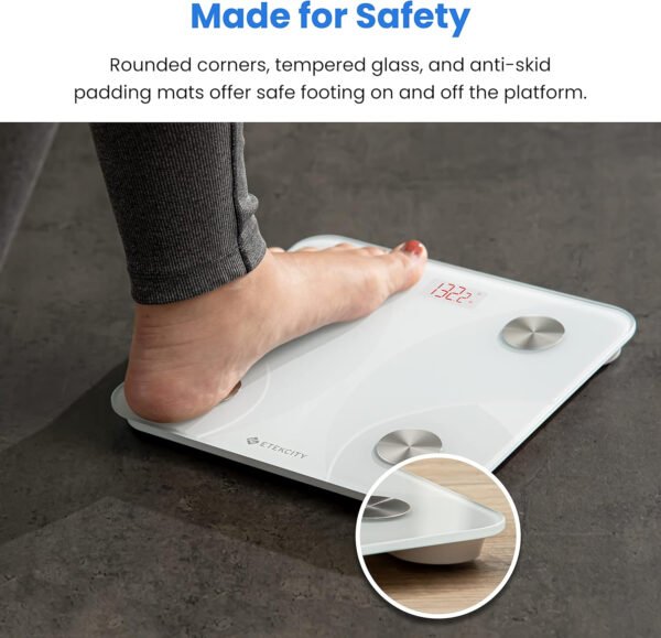 Etekcity Báscula inteligente para peso corporal, báscula de pesaje digital de baño con IMC, grasa corporal, masa muscular, aplicaciones de sincronización de equipos de salud con Bluetooth para el - Imagen 76
