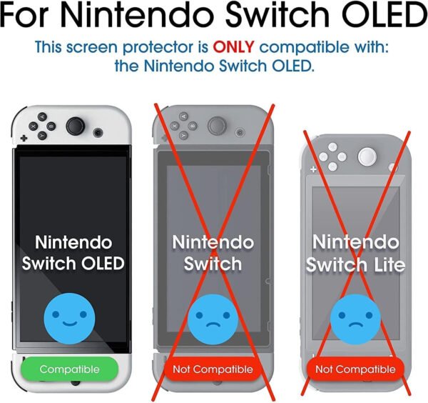 amFilm Auto-Alignment OneTouch for Nintendo Switch 2 Screen Protector [7.9''] 2025 Tempered Glass, Accessories, 30 seconds Installation, Bubble Free, Anti-Scratch, Touch Sensitive, Ultra-Clear [2Pack] - Imagen 6
